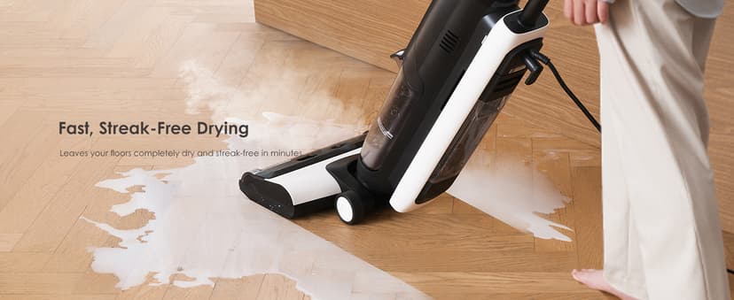 Tineco iFLOOR 5 Steam Wet Dry Vacuum All-in-one, Steam Mop Hardwood Floor Cleaner Great for Sticky Messes, 248℉ High-Temp Steam, Self-Cleaning with steam