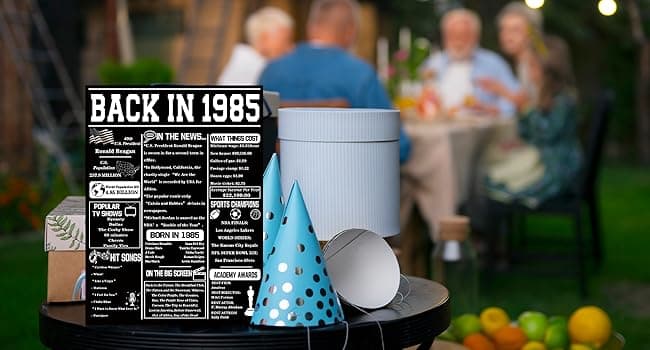 Asmallgf Jumbo 40th Birthday Gift Card with Envelope, Funny Turning 40 Bday Decorations for Mom Dad, Unique Forty Years Old Birthday Gift Idea for Women Men