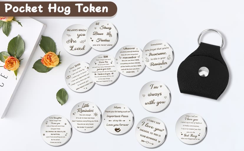 Pocket Hug Token Gifts for Men Women Boyfriend Girlfriend Valentine Gift Inspirational Gift Graduation Birthday Gift
