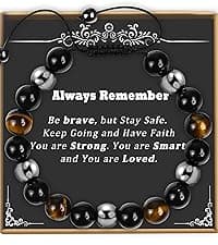 Sereney 9 10 11 12 13 15 16 18 21 30 40 50 60 Year Old Birthday Gifts for Him Boys, Handmade Triple Protection Bracelets as Adjustable National Boyfriend Day Bracelets for Boys Son Grandson Dad Man