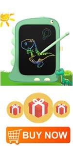 ORSEN 8.5 Inch LCD Doodle Board Tablet Toy - Green Dinosaur Drawing Pad for Kids 2-6 Years Old - Christmas and Birthday Gifts