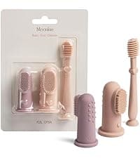 Moonkie Stacks of Circles Soft Teething Toy | Educational Learning Baby Toy | Stacking Ring Toys for Babies Boy and Girl | 7 Piece Teethers Set