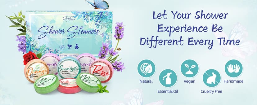 Shower Steamers Aromatherapy 8 Pack - Gifts for Women, Shower Bombs with Essential Oils, Self Care and Stress Relief Stocking Stuffers, Relaxation Birthday Gifts for Women and Men
