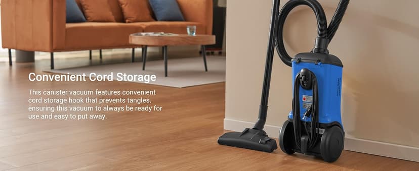 Eureka Bagged Canister Vacuum Cleaner, 3670H w/ 2bags, 3670h-blue