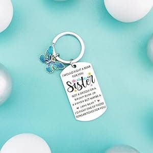 Funny Sister Birthday Gift Ideas From Brother Cute Keychain