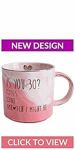Best Friend Birthday Gifts for Women - Funny Friendship Gift for Bestfriend, Besties, BFF, Sister, Boss Woman, Big Sis, Sorority, Mom - You're My Favorite - Cute Pink Marble Mug, 11.5oz Coffee Tea Cup