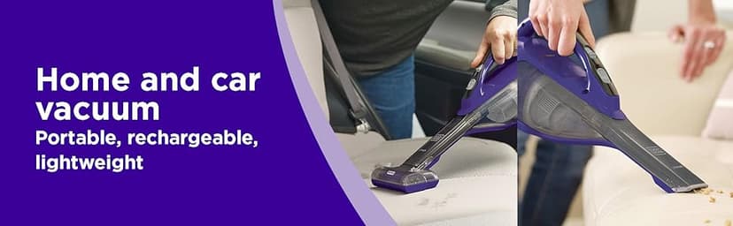 BLACK+DECKER dustbuster furbuster AdvancedClean Cordless Pet Handheld Vacuum, Home and Car Vacuum (HLVA325JP07)