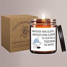 Birthday Gifts for Men Dad Boyfriend Him Husband Grandpa Brother Uncle Coworker Best Friend, Funny Present 65th 30th 75th 60th 40th 50th Birthday Gift Ideas, Happy Birthday Candles Unique Mens Gifts