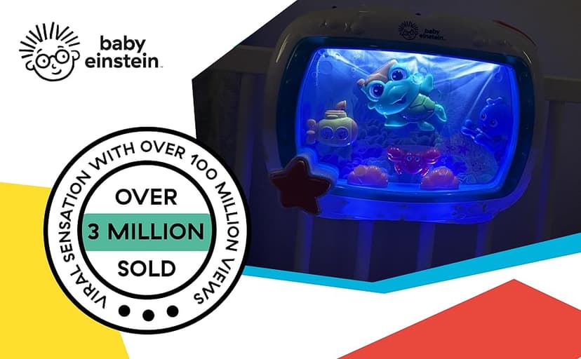 Baby Einstein Sea Dreams Soother Musical Crib Toy and Sound Machine, Newborn and up