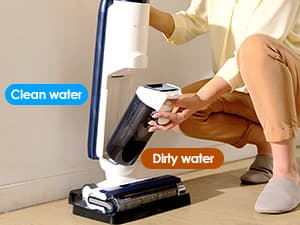 Tineco iFLOOR 5 Breeze Complete Wet Dry Vacuum Cordless Floor Washer, One-Step Cleaning for Hard Floors, Edge Clean, Auto Self-Cleaning, Lightweight & Cordless Design