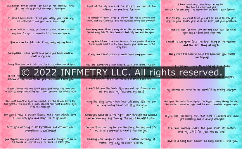 Gifts For Girlfriend Prewritten Message In Capsule Lovely Notes Birthday Anniversary Valentines Day Gifts for Her (Light Blue Girlfriend 50pcs)