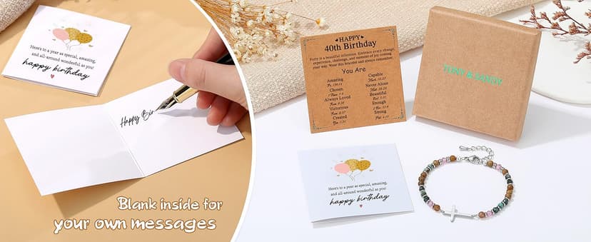 TONY & SANDY Christian Cross Bracelet for Women, Stocking Stuffers for Women, Confirmation Baptism Easter Gifts, Unique Gift for Friends Daughter Mom Sister in Christ on Birthday Christmas