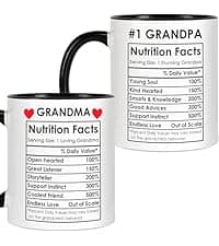 Breezy Valley Grandparents Gifts from Grandkids, Christmas Gifts for Grandma Grandpa from Grandson Granddaughter - Best Gift for Grandmother Grandfather, Happy Birthday Gift Grandparents Coffee Mug