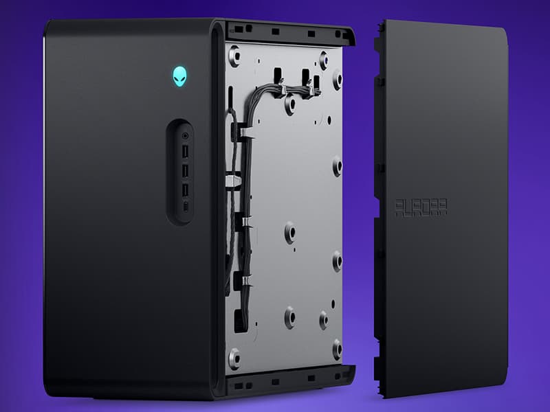 Alienware Aurora Gaming Desktop ACT1250 - Intel Core Ultra 9 285 Processor, Liquid Cooled, NVIDIA GeForce RTX 5080, 32GB DDR5 RAM, 1TB SSD, 1000W Platinum Rated PSU, Win 11 Home - Clear Panel