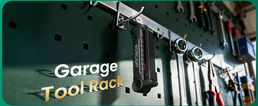 Coquimbo Christmas Stocking Stuffers White Elephant Gifts for Adults Men Him Dad, Rechargeable LED Work Light BBQ Grill Accessories Magnetic Flashlight, Mechanic Light Tools Mens Gifts (2 Pack Black)