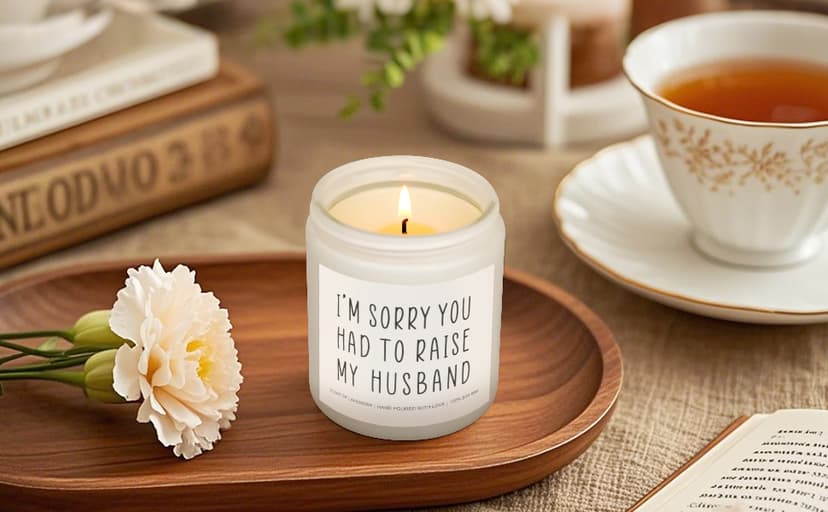 Gifts for Mother in Law, Funny Mom Dad Candles, Mother's Day Father's Day Gift for Parents in-Laws, 9OZ Lavender Soy Scented Candles for Women, Unique Christmas Birthday Gifts Valentines Day
