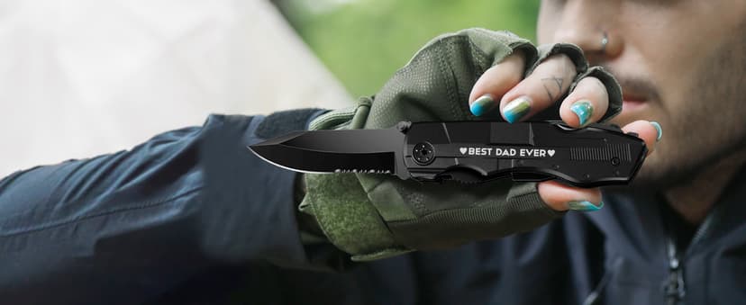Gifts for Dad from Daughter Son,Multitool Pocket Knife "BEST DAD EVER",Christmas Birthday Fathers Day Dad Gifts,Unique Camping Hunting Cycling Gift Ideas for Dad