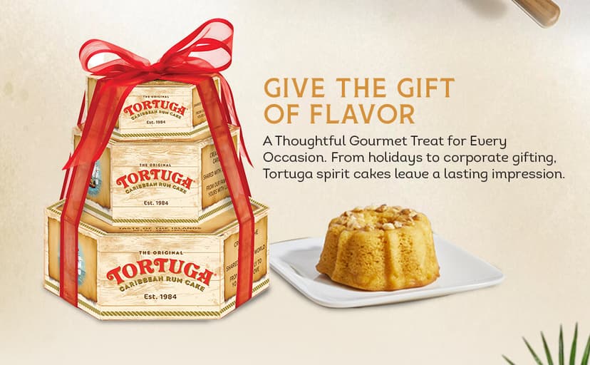 TORTUGA Provenance Rum Cake Variety Pack – 4 oz. - 6 Pack - The Perfect Premium Gourmet Gift for Stocking Stuffers, Gift Baskets, and Christmas Gifts - Great Mini Cakes for Delivery