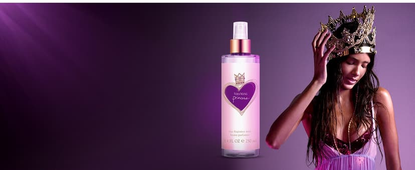 Vera Wang Princess + Rock Princess, Body Mist and Eau de Toilette Spray (2) 3 Piece Gift Set, Notes of Peach, Jasmine, and Vanilla, Women's Fragrance, Long Lasting, Everyday Fragrance