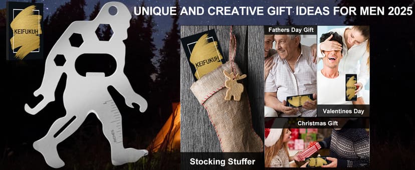Stocking Stuffers for Mens Gifts EDC Multitool - Fun Christmas Secret Santa Gifts for Adult, Unique Holiday Birthday Anniversary Fathers Valentines Gift Ideas Gadgets, Cool White Elephant Gift for Him