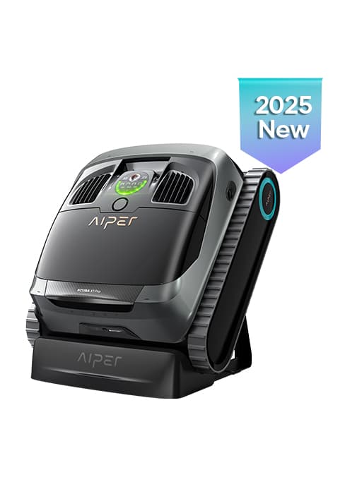 AIPER Cordless Robotic Pool Cleaner, WavePath Navigation, Wall-Climbing, Quad-Motor, 150 mins Runtime for Inground Pools up to 1,600 sq.ft, Seagull Pro ZT6002 (Renewed)