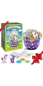 Creativity for Kids Mini Garden: Mermaid Terrarium Kit - Mermaid Gifts for Girls, Crafts and Toys, Holiday Stocking Stuffers for Kids (Ages 6+)