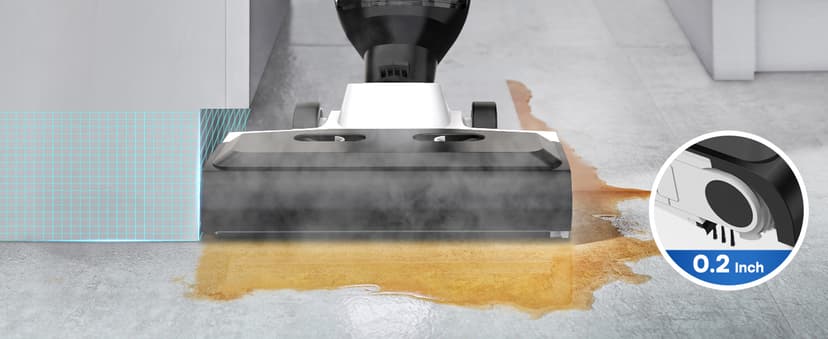 4-in-1 Steam Vacuum Mop Self-Cleaning Wet Dry Vacuum for Hardwood Floors Carpets 212°F High-Temperature Steam with LED Display