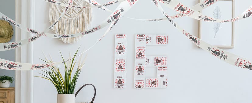 16th Birthday Gifts for Boy or Girl - Happy Prank Toilet Paper - 16th Birthday Decorations, Party Supplies Favors - Funny Gag & Novelty Bday Present for Him, Her, Friends- Sweet 16 Year Old Gift Ideas