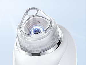 Blackhead Remover Vacuum, USB Interface Type Pore Vacuum, Black Head Extractions Tool with Camera for Men and Women Pore Cleaner, 3 Adjustment Modes & 6 Suction Heads(Light Pink)