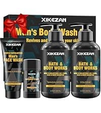 XIKEZAN Beard Kit for Men Grooming & Care w/Beard Conditioner, Wash, Oil, Balm, Brush, Comb,Birthday Fathers Valentines Gifts for Men Him Dad Husband Boyfriend Christmas Gifts Mens Stocking Stuffers