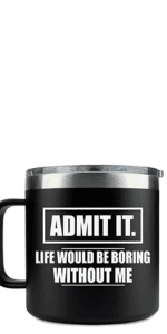 40th 50th 60th 70th Christmas Gifts for Men Fathers Day - Weird Being the Same Age as Old People Mug 14oz Tumbler Black Gifts for Dad Birthday Gift Ideas for 70 Year Old Man Funny Gag Gift for Elderly