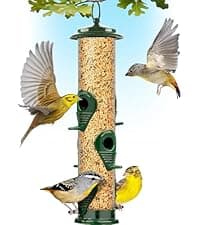 Window Bird Feeder with Strong Suction Cups - Gifts for Grandma Bird Watching Gifts for Grandpa Backyard Birding (Large House)