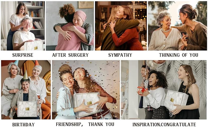 Get Well Soon Gift Baskets For Women,12PC Get Well Gifts for Women After Surgery,Birthday Gifts,Care Package,Grief,Sympathy,Condolences Gift Basket for Friend (pink)