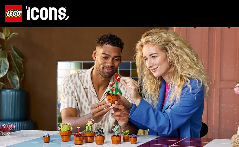 LEGO Botanicals Tiny Plants - Artificial, Fake Indoor Plant Building Set for Home, Kitchen, Desk Decoration, Adults Ages 18+ - Gift for Birthdays - 10329