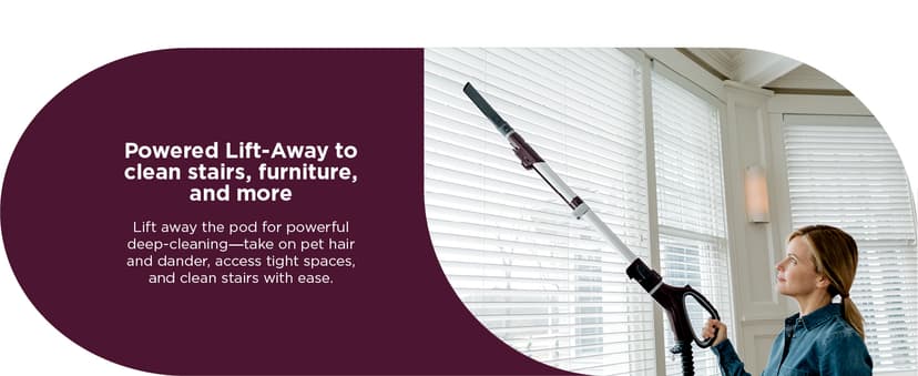 Shark NV752 Rotator Powered Lift-Away TruePet Upright Vacuum with HEPA Filter, Large Dust Cup Capacity, LED Headlights, Upholstery Tool, Perfect Pet Power Brush & Crevice Tool, Bordeaux