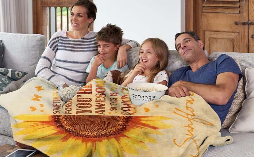 Sending Sunshine Gift, Sunflower Gifts for Women, Care Package, Birthday Gifts Box, Get Well Soon Gifts Basket Thinking of You Gift for Women, Friend, Sister, Mom with Inspirational Blanket