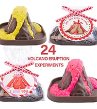 Valentines Day Gifts for Kids - 24 Pack Giant Lollipop-Shaped Stationery Set with Valentine's Cards Pencils Stickers Erasers Stampers Sharpener for Classroom Exchange School Boys Girls Party Favors