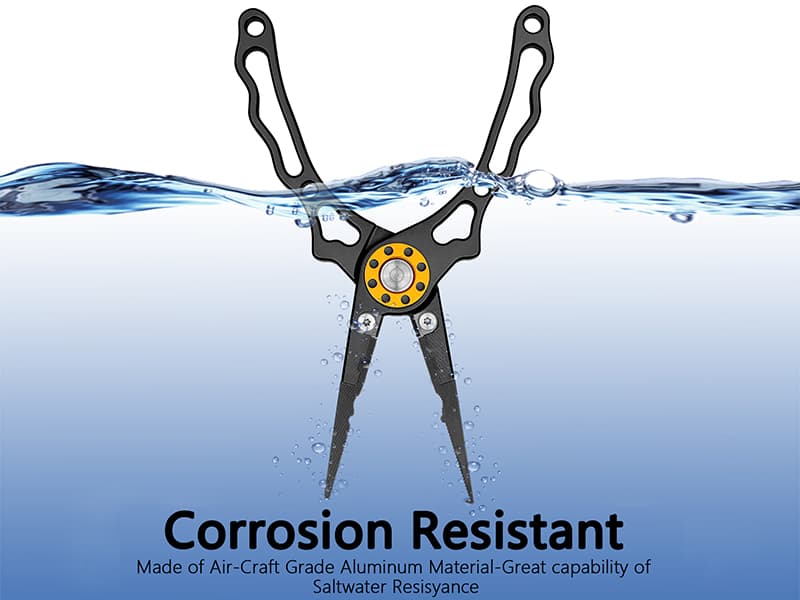 ZACX Fish Lip Gripper Pliers - Upgraded Muti-Function Hook Remover and Split Ring Pliers for Fly Fishing, Ice Fishing, Fishing Gear - Gift for Men (Package B)