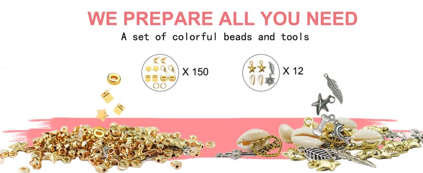 Redtwo 5100 Clay Beads Bracelet Making Kit, Flat Preppy Beads for Friendship Jewelry Making,Polymer Heishi Beads with Charms Gifts for Teen Girls Crafts for Girls Ages 8-12