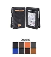 TRAVANDO AirTag* Wallet Mens Wallet with Money Clip Air Tag Wallet Card Holder RFID Blocking Bifold Gifts for Men