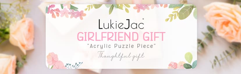 Gifts for Girlfriend from Boyfriend -Girlfriend Puzzle Piece Gift Unique Girlfriend Birthday Gifts for gf Valentines Mothers Day Anniversary Romantic Gift for Her