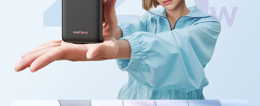 Mini Portable Charger with Built-in Cables 22.5W Fast Charging Power Bank USB-C Small Battery Pack 10000mAh Travel Essential Slim Battery for iPhone 17/16/15/14, Samsung 25/24, and More