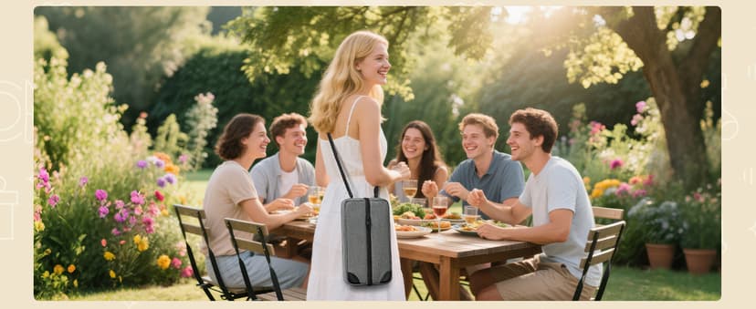 ALLCAMP Wine Bag - Insulated Cooler Bag with Wine Glasses, Bottle Opener & Wine Accessories for Wine Lovers - Portable Wine Gift Bag for Travel, Picnics, and Gift Ideas(Gray)