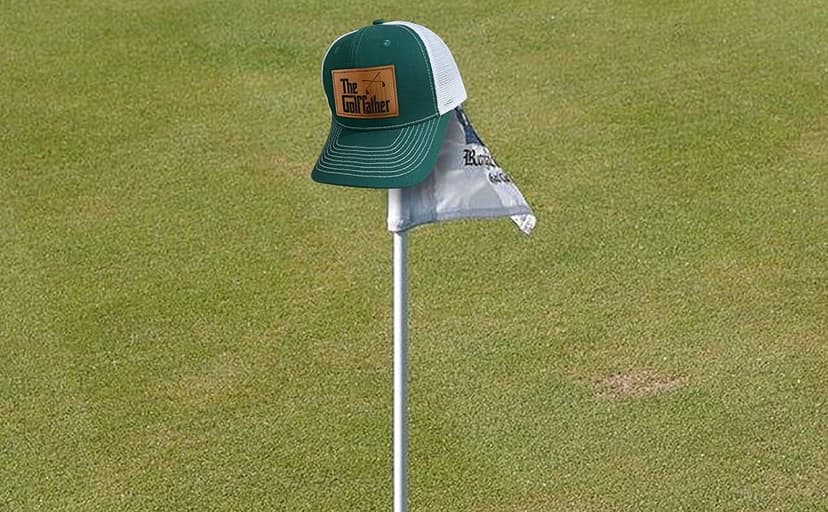 Father Golf Gifts - Dad Hat - Gifts for Dad from Daughter, Son, Kids - Golf Gifts for Men - Adjustable Fit, Comfortable Cotton, Perfect for Casual Wear - The Father Trucker Hat, Green