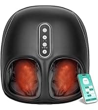 Nekteck Shiatsu Foot Massager with Heat, FSA Eligible Deep Kneading Therapy Air Compression, HSA Feet Massage Improve Blood Circulation Foot Wellness Soothing Pain Relief, Relax for Home Office Use