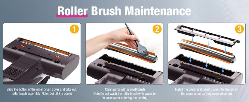 Mattress Vacuum Cleaner, 17Kpa 650W Bed Vacuum Cleaner, 273nm UV-C Light & Ultrasonic 145°F Heating, 80000 RPM/Min Brushroll Rotation, Wide Suction Port for Pillows Cribs Sofa, Black Corded