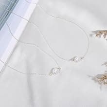 HOPE LOVE SHINE Unbiological Sister Gift - Sister Necklace, Jewelry 16+2", Sterling Silver, 2 Interlocking Rings