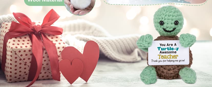 Mini Funny Turtle Teacher Valentine Day Gift for Women Men, End of Year Thank You Teacher Appreciation Gifts Ideas In Bulk, Personalized Cool Small Cute Stuff Things, Daycare Music Teachers Must Have