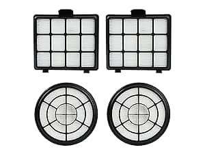 Aspiron 1700W Canister Vacuum Cleaner, 45Kpa Bagless Vacuum Cleaner, Multi-Cyclonic Filtration, 2 Anti-Allergen HEPA Filters, 3.5QT Dust Cup, 4 Tools, Corded Vacuum for Hard Floor, Pet Hair, Violet