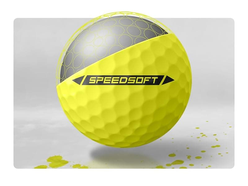 TaylorMade SpeedSoft Golf Balls, Maximum Distance with Ultra-Soft Feel, Perfect for Off The Tee and Around The Green
